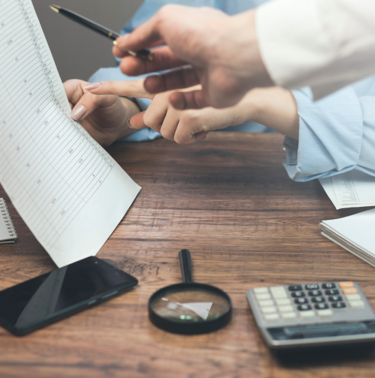 Tax advisory and filing services process